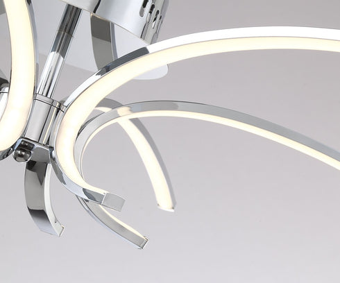 Eurofase Spruzzo 8 Light Large LED Flush Chrome Model: 31862-011