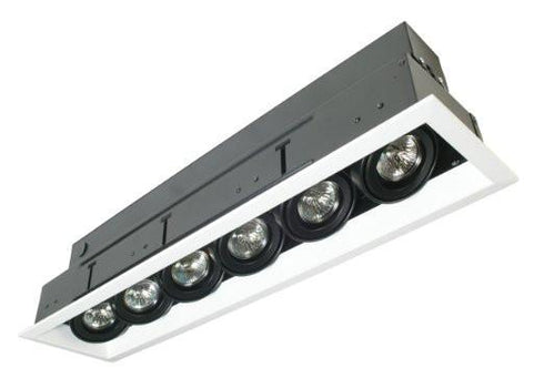 Eurofase TE116ATR-0N 6 Light Multiple Mr16 Platinum/Black