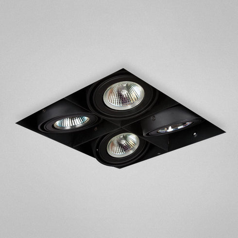 Eurofase TE214B-01 4 Light Trimless Multi Mr16 Black