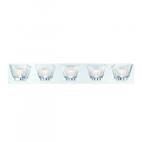 Eurofase Trent 5 Light LED Bathbar Chrome Model: 31803-014