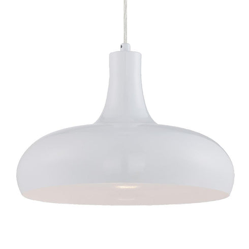Eurofase Una 1 Light Pendant White Model: 25687-033
