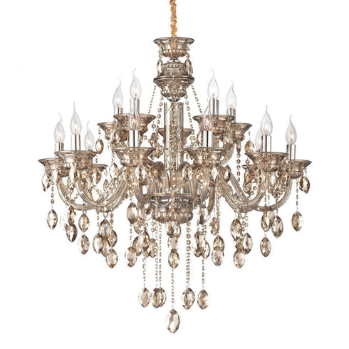 Eurofase Venetian 15-light Chandelier, Cognac Brandy Finish Model: 23127-012