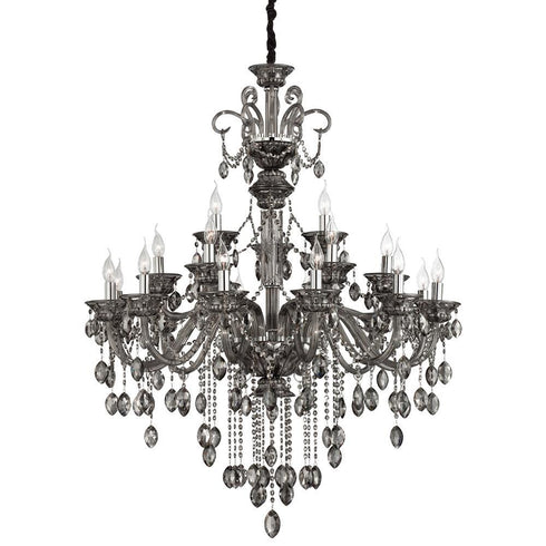 Eurofase Venetian 21 Light Chandelier Smoke Model: 23128-026