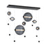 Hubbardton Forge Abacus 7 Light Double Linear LED Pendant Model: 139054-LED-STND-07-YL0694
