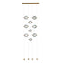 Hubbardton Forge Abacus 9 Light Ceiling To Floor LED Pendant Model: 139057-LED-STND-10-GG0668