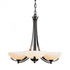 Hubbardton Forge Aegis 3 Arm Chandelier Model: 101260-SKT-25-GG0136