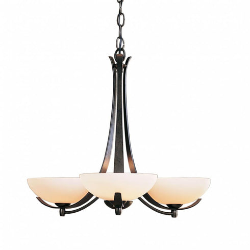 Hubbardton Forge Aegis 3 Arm Chandelier Model: 101260-SKT-85-GG0136