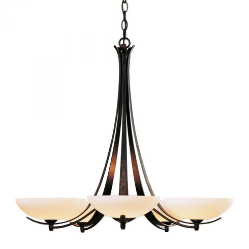 Hubbardton Forge Aegis 5 Arm Chandelier Model: 101261-SKT-82-GG0123