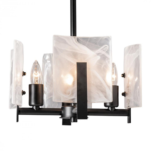 Hubbardton Forge Arc 4 Light Semi Flus Pendant Model: 131060-SKT-MULT-82-YR0719