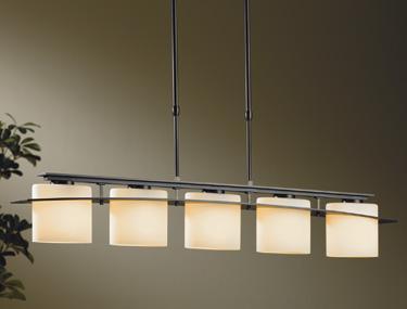 Hubbardton Forge Arc Ellipse 5 Light Pendant Model: 137525-FLU-STND-05-GG0182