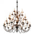 Hubbardton Forge Ball Basket 36 Arm Chandelier Model: 191572-SKT-82