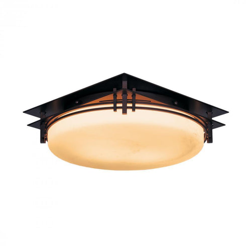 Hubbardton Forge Banded Semi Flush Model: 124394-SKT-82-GG0097