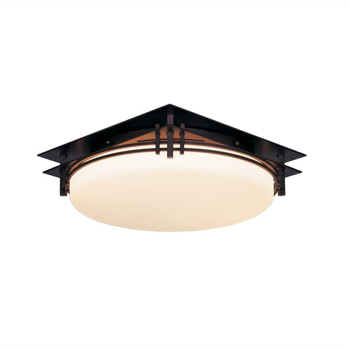 Hubbardton Forge Banded Semi Flush Model: 124394-SKT-82-GG0097
