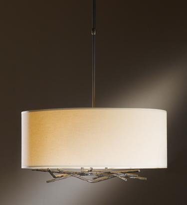 Hubbardton Forge Brindille Drum Shade Pendant Model: 137665-SKT-STND-20-SJ2201