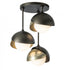 Hubbardton Forge Brooklyn 3 Light Double Shade Semi Flush Model: 121374-SKT-07-20-GG0711
