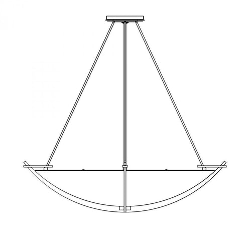 Hubbardton Forge Compass Large Scale Pendant Model: 194530-SKT-82-GG0170