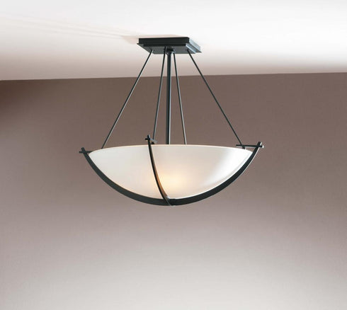 Hubbardton Forge Compass Small Semi Flush Model: 124555-SKT-25-SS0020