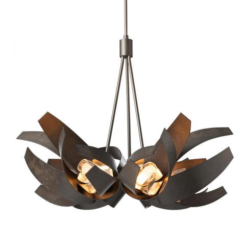 Hubbardton Forge Corona Brass Accent Pendant Model: 136502-SKT-SHRT-05-BR-YE0352