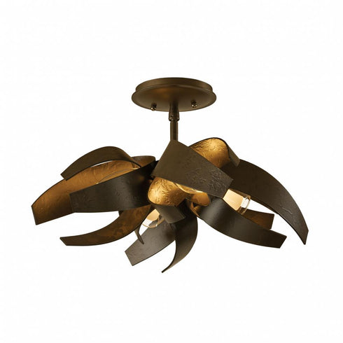 Hubbardton Forge Corona Semi Flush Model: 128712-SKT-86-YE0352