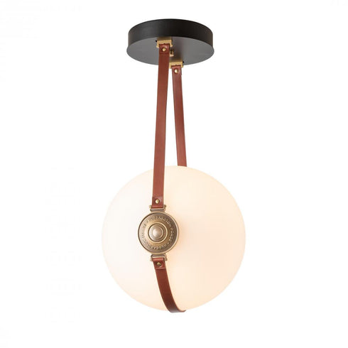 Hubbardton Forge Derby Large Semi Flush Model: 121049-LED-10-24-LB-NL-GG0680