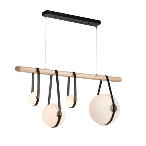 Hubbardton Forge Derby Linear 4 Light LED Pendant Model: 131043-LED-STND-10-27-LC-WD-GG0702