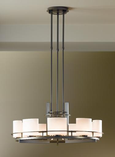 Hubbardton Forge Ellipse 9 Light Pendant Model: 137530-FLU-SHRT-03-GG0182