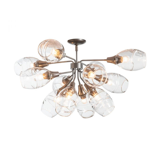 Hubbardton Forge Ensemble 12 Light Semi Flush Model: 124372-SKT-82-ZM0621