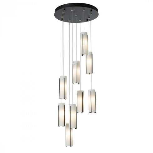 Hubbardton Forge Exos 9 Light Round Pendant Model: 131104-SKT-STND-14-GG0065
