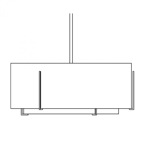 Hubbardton Forge Exos Double Shade Large Scale Pendant Model: 194630-FLU-84-SA2499-SA3099