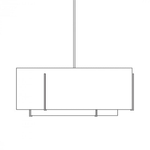 Hubbardton Forge Exos Double Shade Large Scale Pendant Model: 194648-FLU-84-SA3699-SA4899
