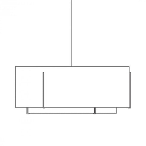 Hubbardton Forge Exos Double Shade Large Scale Pendant Model: 194654-FLU-82-SA4299-SA5499