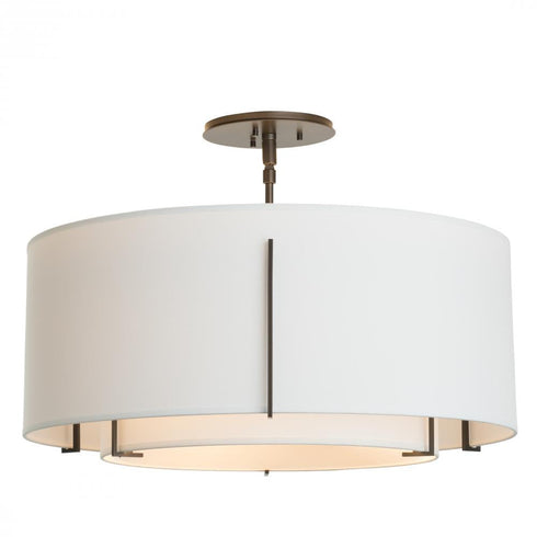 Hubbardton Forge Exos Double Shade Semi Flush Model: 126503-SKT-07-SA1590-SA2290