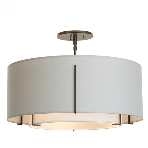 Hubbardton Forge Exos Double Shade Semi Flush Model: 126503-SKT-07-SF1590-SJ2290