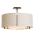 Hubbardton Forge Exos Double Shade Semi Flush Model: 126503-SKT-84-SA1590-SA2290