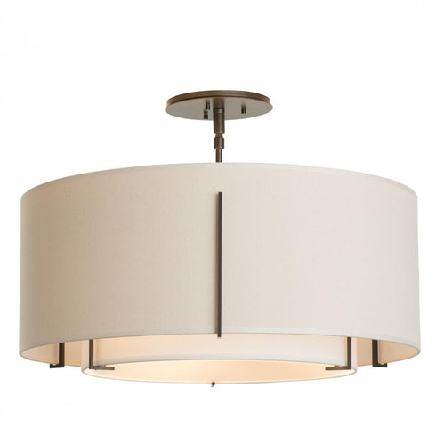 Hubbardton Forge Exos Double Shade Semi Flush Model: 126503-SKT-86-SF1590-SA2290