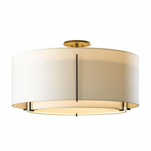 Hubbardton Forge Exos Large Double Shade Semi Flush Model: 126505-SKT-03-SE2290-SB2899