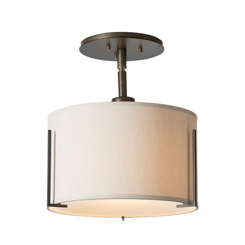 Hubbardton Forge Exos Single Shade Semi Flush Model: 126498-SKT-03-SA1099