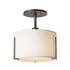 Hubbardton Forge Exos Single Shade Semi Flush Model: 126498-SKT-03-SA1099