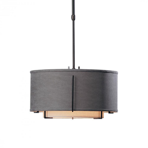 Hubbardton Forge Exos Small Double Shade Pendant Model: 139602-FLU-LONG-84-SA1099-SA1590