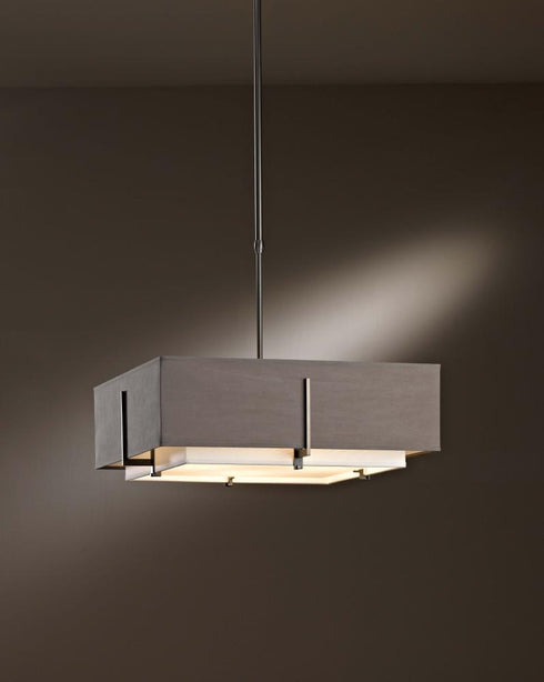Hubbardton Forge Exos Square Double Shade Pendant Model: 139630-SKT-STND-20-SA1605-SJ2012