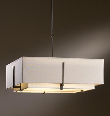 Hubbardton Forge Exos Square Large Double Shade Pendant Model: 139635-SKT-STND-08-SE2012-SJ2401