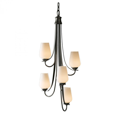 Hubbardton Forge Flora 5 Arm Chandelier Model: 103035-SKT-82-GG0303