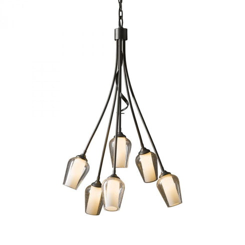 Hubbardton Forge Flora 6 Arm Chandelier Model: 103043-SKT-82-GG0303