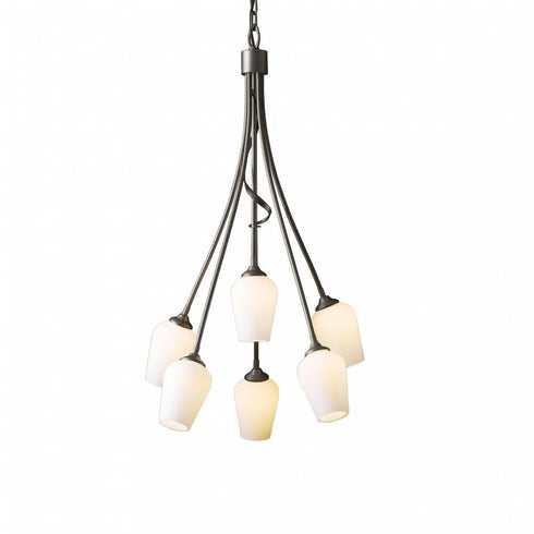 Hubbardton Forge Flora 6 Arm Chandelier Model: 103043-SKT-82-GG0303