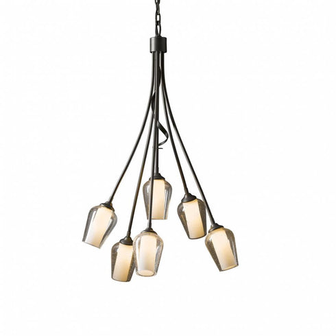 Hubbardton Forge Flora 6 Arm Chandelier Model: 103043-SKT-85-GG0303