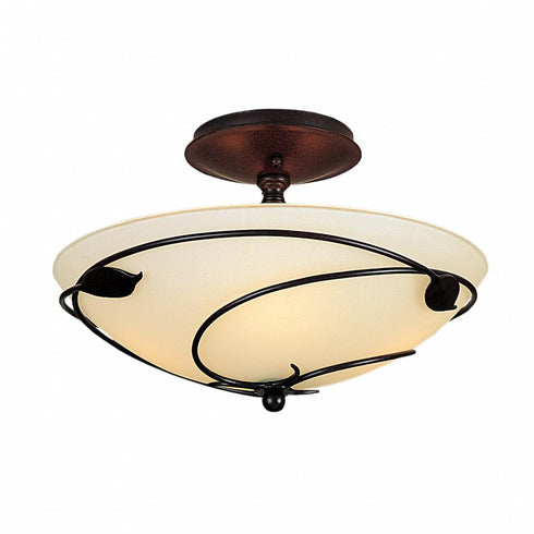 Hubbardton Forge Forged Leaves Semi Flush Model: 126712-SKT-14-GG0048