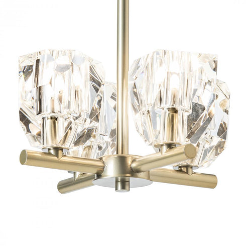 Hubbardton Forge Gatsby 4 Light Semi Flus Pendant Model: 131061-SKT-MULT-20-CR