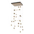 Hubbardton Forge Libra 10 Light Square LED Pendant Model: 139100-LED-STND-82-ZM0696