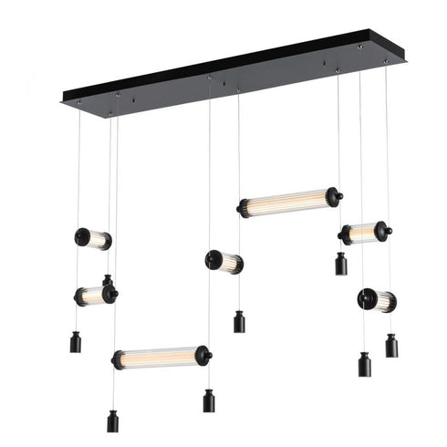 Hubbardton Forge Libra 7 Light Double Linear LED Pendant Model: 139101-LED-STND-07-ZM0696