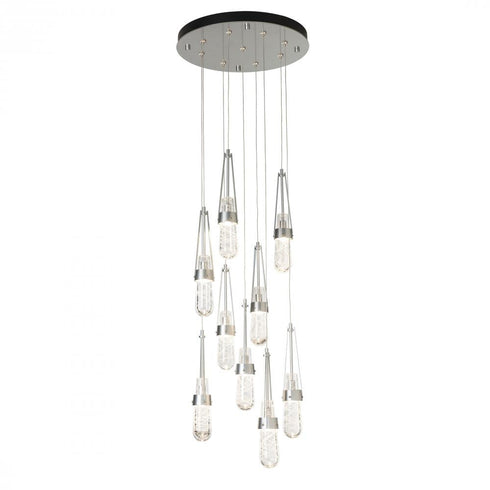 Hubbardton Forge Link 9 Light Blown Glass Round Pendant Model: 131100-SKT-LONG-05-YJ0434